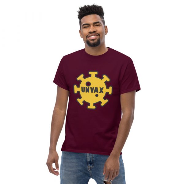 Unvaxed - Men's heavyweight tee - Image 3