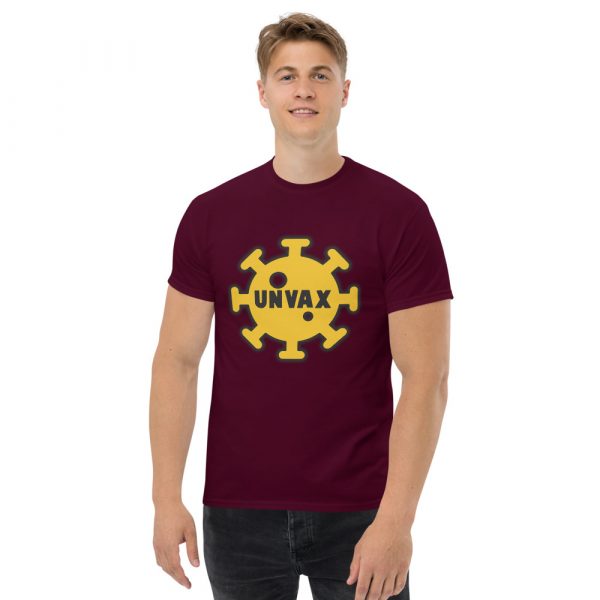 Unvaxed - Men's heavyweight tee - Image 2